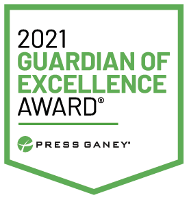 2021 Guardian of Excellence by Press Ganey award logo