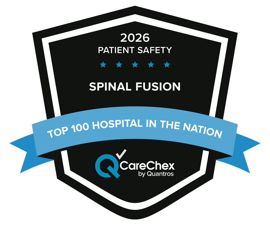 2025 CareChex Medical Excellence Major Orthopedic Surgery Top 10% Hospital in the Nation award logo