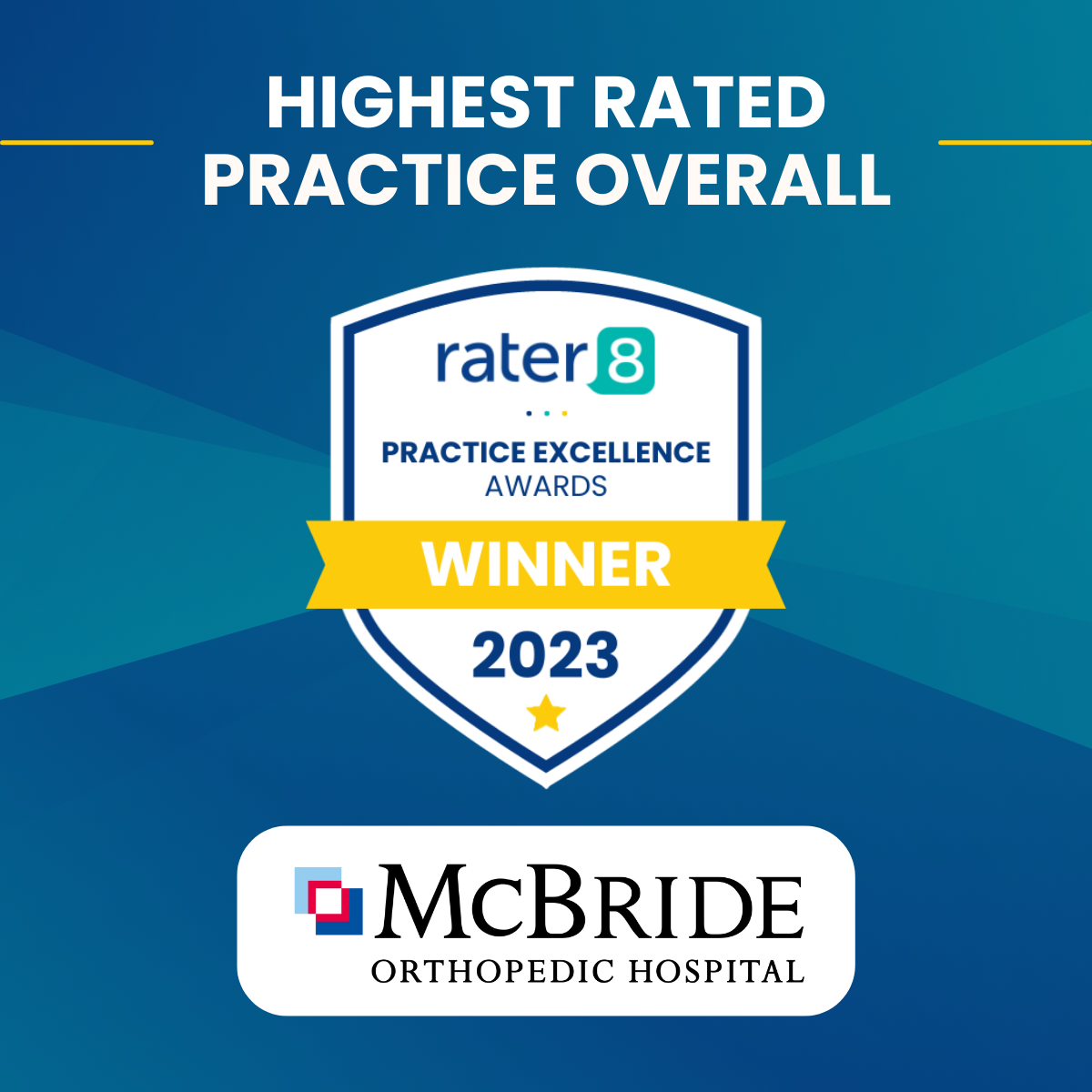 rater8 Highest Rated Practice Overall Winner graphic